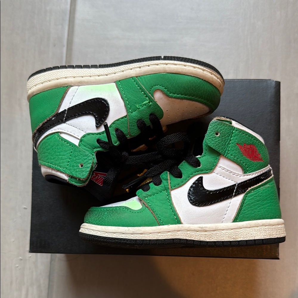 Used Air Jordan 1 Lucky Green TD sz 7c